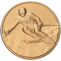 1" Stamped Medal Insert (Male Downhill Ski)